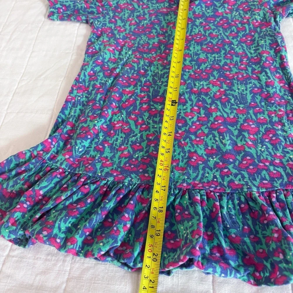 Lilly Pulitzer Girls 6/7 Dress Collared Polo Style Dress Floral